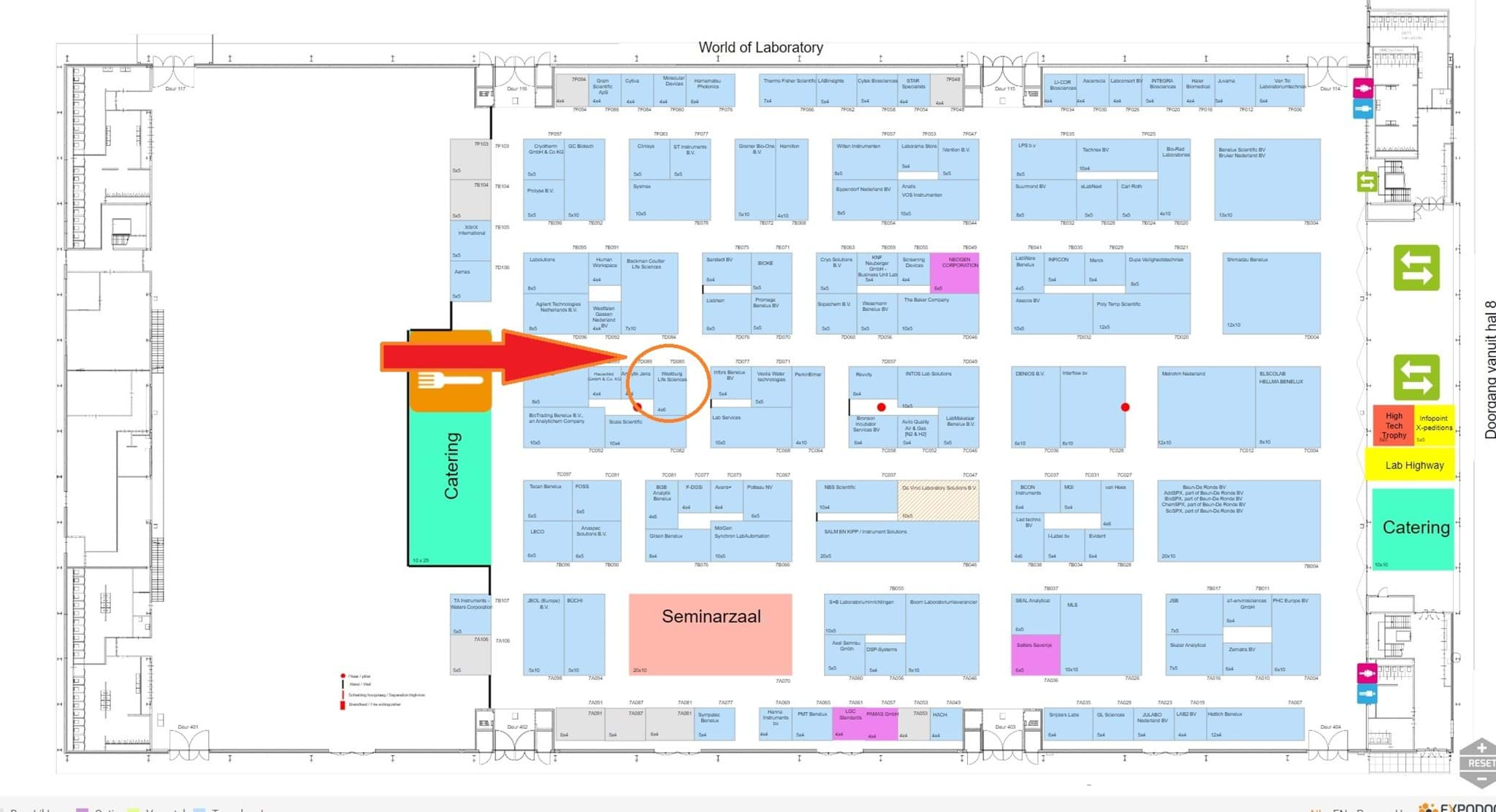 Beursplattegrond WoTS 2024  - register - World of Laboratory 